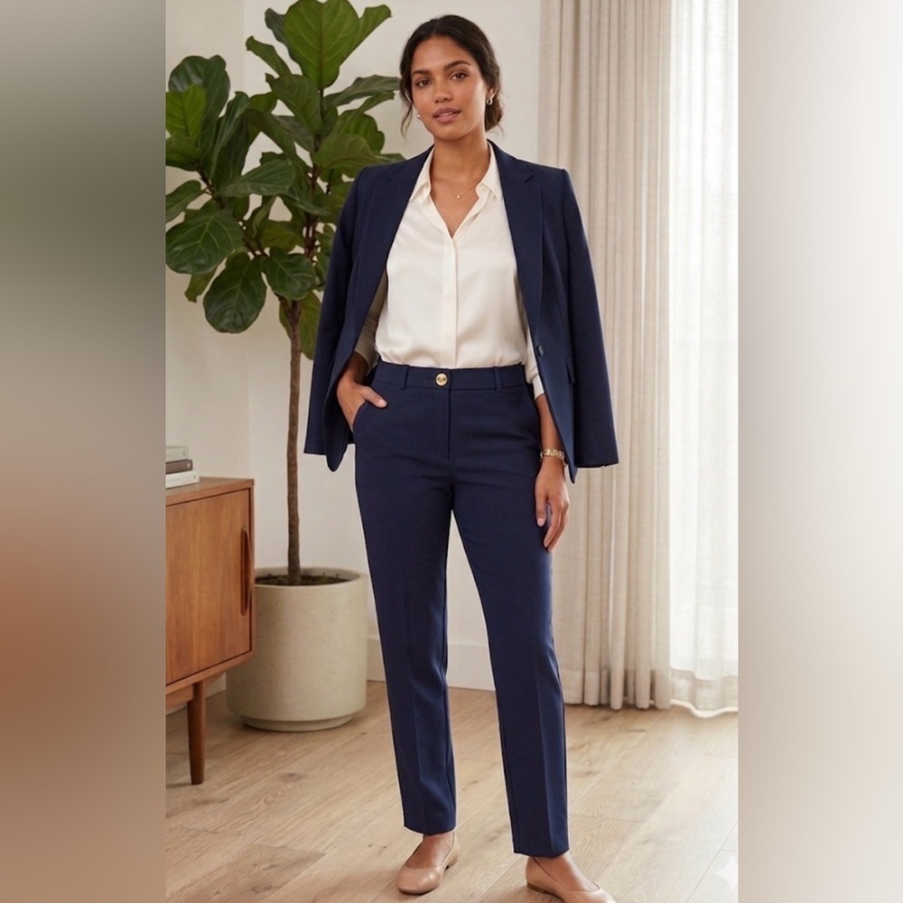 NWOT, Donna Karan Navy Trousers